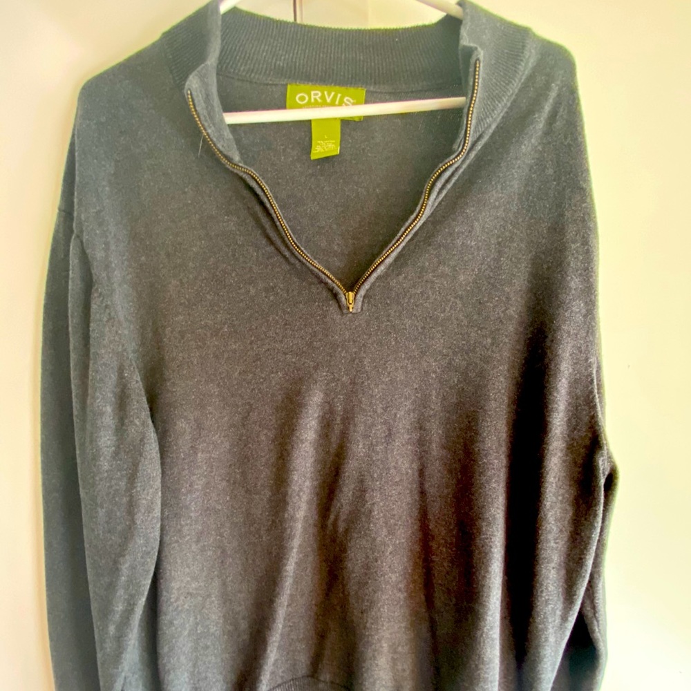 Orvis Gray sweater